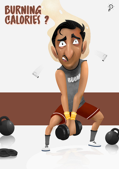 FITNESS POSTER character design concept art design digital art graphic design illustration