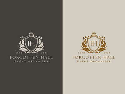 Forgotten Hall Logo Design branding design graphic design illustration logo typography vector