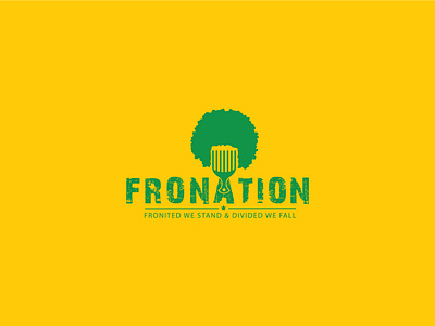 Fronation Logo Redesign afro pick art branding design fronation graphic design hair identity illustration letter logo redesign typography vector