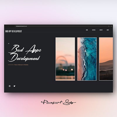 Bad Apps Development. branding css html ui ux web web designer web develop web developer