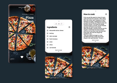 Study Recipe app app design ui