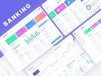 Banking App Dashboard With main file banking banking app dashboard financial uiux