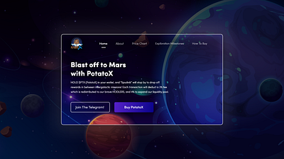 Landing page design of PotatoX(cryptocurrency) bitcoin cryptocurrency design homepage design landing page typography ui ui design uiux ux ux design web design