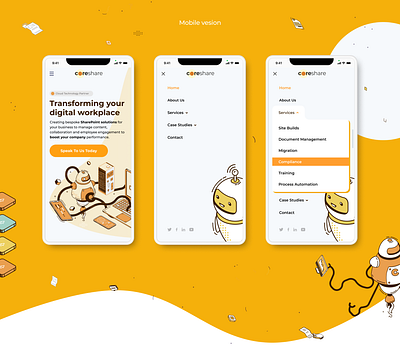 CoreShare - mobile animation branding coreshare design develop figma graphic design illustration logo mobile motion graphics site ui ui design uiux ux ux design vector website wordpress