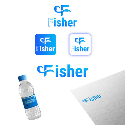 Fisher natural mountain water from Bisleri bottle branding corporatedesigner design graphic design illustration logodesign mockup typography ui vector water