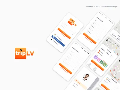 Trip LV app design exoft graphic design ui ux
