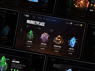 Frozeverse - in-game NFT Marketplace 3d animation crypto game game art game marketplace game website gaming marketplace marketplace design motion design nft nft collection nft marketplace nfts phenomenon ui ui design ui ux website design