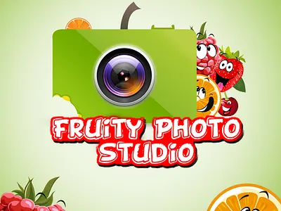 Fruity Photo Studio Logo best logo branding design free game logo graphic design illustration logo logo design muhammadshafiq psd