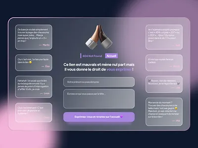 Page 404 Glassmorphism Design 404 404 page design error 404 glassmorphism page 404 ui ui design ux ux design