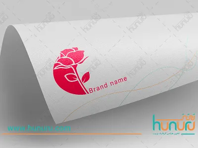 Logo farsi flower hunuru illustration persian red red flower red flower logo red logo