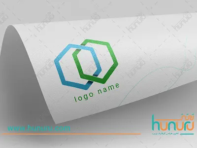 Logo farsi hunuru illustration logo persian