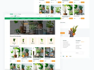 UI / UX design Het Groene Paradijs 🌱 clean design e commerce ecommerce shop store ui
