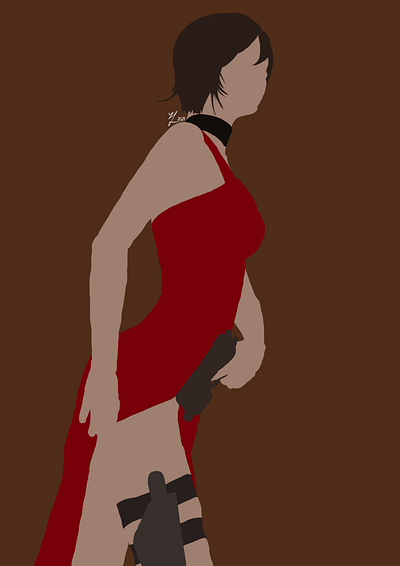 Ada Wong from Resident Evil (Basic) 53 ada ali basic digitalart evil portrait resident saad simple wong