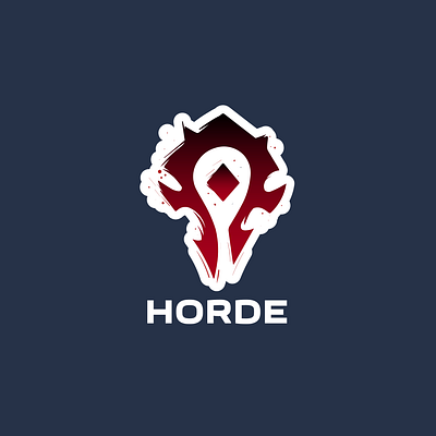 Warcraft Logo with Horde | Turbologo brand design branding design esports logo gaming logo horde illustration logo logo design typography ui ux vector warcraft