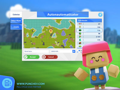 Autonauts UI Design design game interface game ui game ui design gui icons interface punchev ui user interface ux ux design