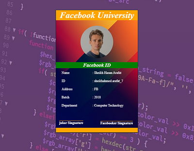 Profile Card 3d animation card cms design desingerrockstar graphic design id landingpage php profile profile card rahatahmed template theme ui university ux website wordpress