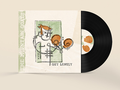 get lonely design fokl illustration indie music rebrand records reimagine reissue texture vector vinyl