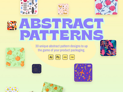 Abstract Patterns Pack by Pixel True abstract design graphics illustration illustration bundle premium illustration vector vector illustration