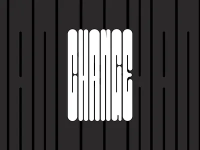 Change - Typography Poster graphic design layout poster design typedesign typography visual design