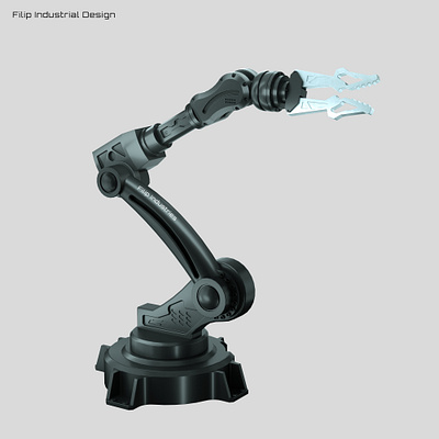 Industrial Robotic Arm 3d 3d art 3d artist 3d illustration 3d modeling composition cyberpunk design graphic design hard surface illustration mech mecha modeling product robot robot arm robotics sci fi sci fi illustration