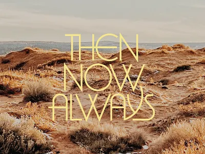 Then, Now, Always accessories apparel branding design lettering ligatures logo packaging type typography vector