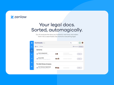 Zenlaw Website Animation ai animation landing page motion design motion graphics ui ui animation web application web design webapp