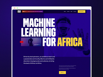 MLA — Website a.i animation branding design digital illustration landing page learning machine ui ux web website