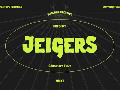 Jeigers Display Font displayfont font typeface typograpy