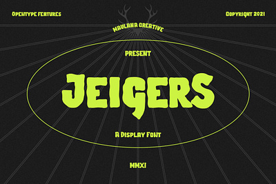 Jeigers Display Font displayfont font typeface typograpy