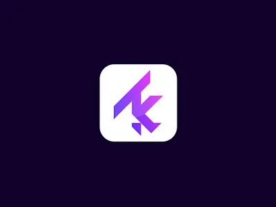 Letter T+K Logo Concept animation branding design graphic design illustration logo logodesign modern modern logo design motion graphics simple ui vector