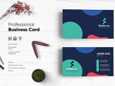 Modern Visiting Card Design-40 design flat design modern design professional business card professional design visiting card visiting card design visitingcard