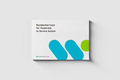 Branding for White Pearl Care autism branding cover design graphic design logo logo design print