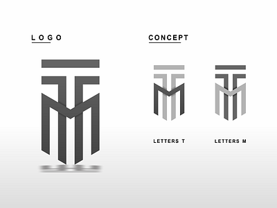 Concept Letters TM app branding design graphic design icon illustration logo monogram simple vector