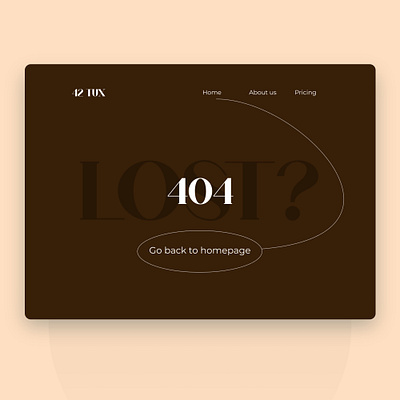 404 page dailyuichallenge design typography ui vector