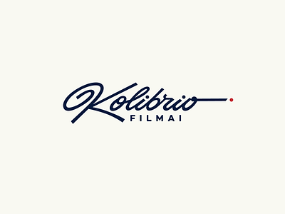 Kolibrio Filmai branding brushlettering calligraphy custom filming flow handwritten identity lettering logo logomaker logotype personal script studio type video vintage