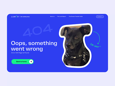 Lumis: 404 page 404 animation corporate domain illustration interface interface illustration lottie animation motion design uiux vector web design website