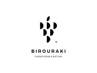 BIROURAKI, Flavor Design & Bottling bottling crete design fruit grapes greece initial letter logo rethymno vinegar wine