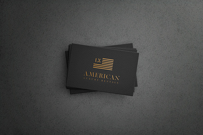 American Luxury Rentals american flag car logo creative logo luxury logo minimalist logo
