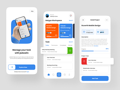 Jadwalin - Task Management Landing Page by Zhofran Ardyan for Hatypo ...