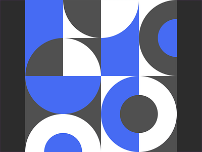 Geometric shapes pattern abstract after effects animation black and white blue flat geometry gif graphic design illustration loop minimal motion motion design motion graphics nft pattern rotation shapes visuals