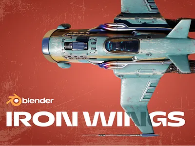 Iron wings 3d model 3d animation 3d artisy 3d design 3d model 3d modelling 3d scene blender character design render visualisation