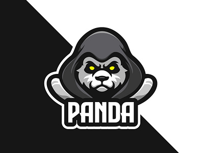 Cloak Panda cartoon character cloak design esport logo illustration logo logo gaming mascot panda vector wizard