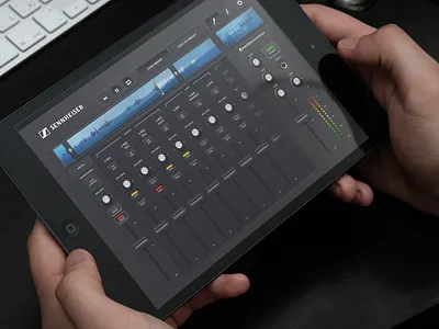 Sennheiser Soundroom App app branding concept design graphic design illustration ipad sennheiser typography ui ux