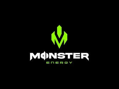 Monster Energy redesign branding design drink energy green illustration logo mascot mascot logo monster monster energy typography ui ux vector