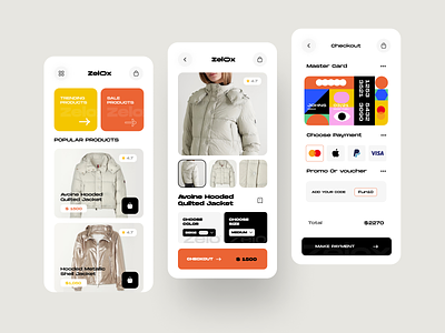 Clothing Store App abstract art animation application uiux branding card clothing app clothing store ecommerce application design fashion store illustrations interactive app design marketplace ui mobile app modern ui 2022 online shopping ui online store product app prototype source file transitions