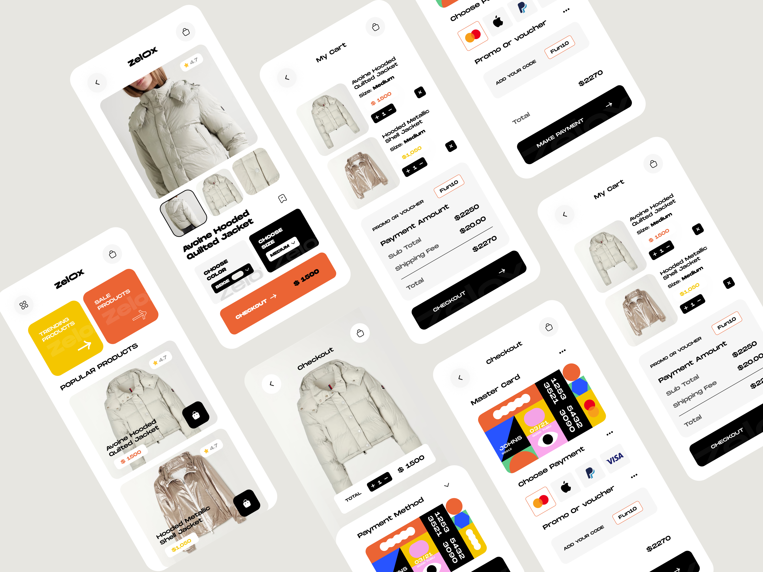 Clothing Store App by Bogdan Falin for QClay on Dribbble