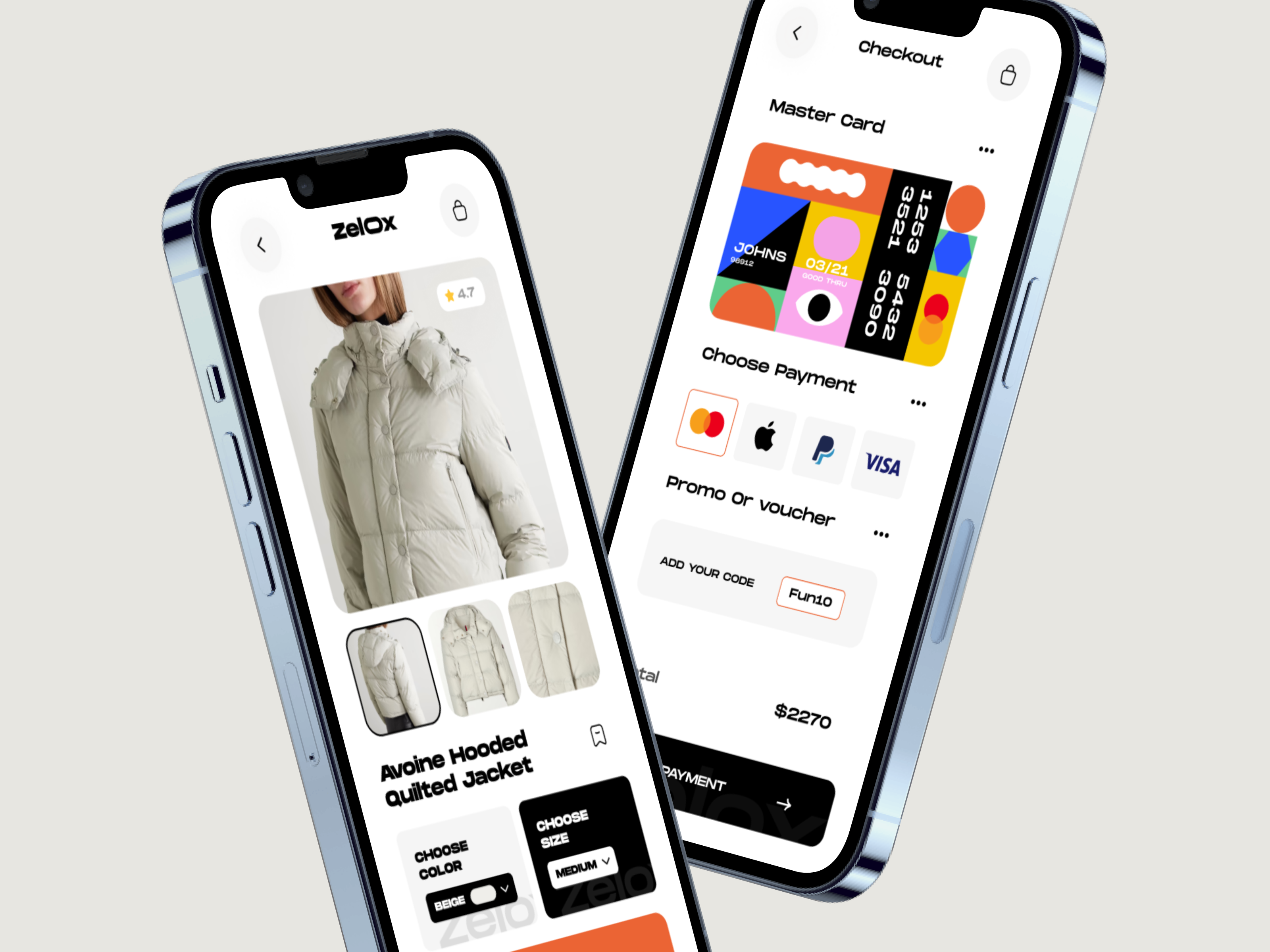 Clothing Store App by Bogdan Falin for QClay on Dribbble
