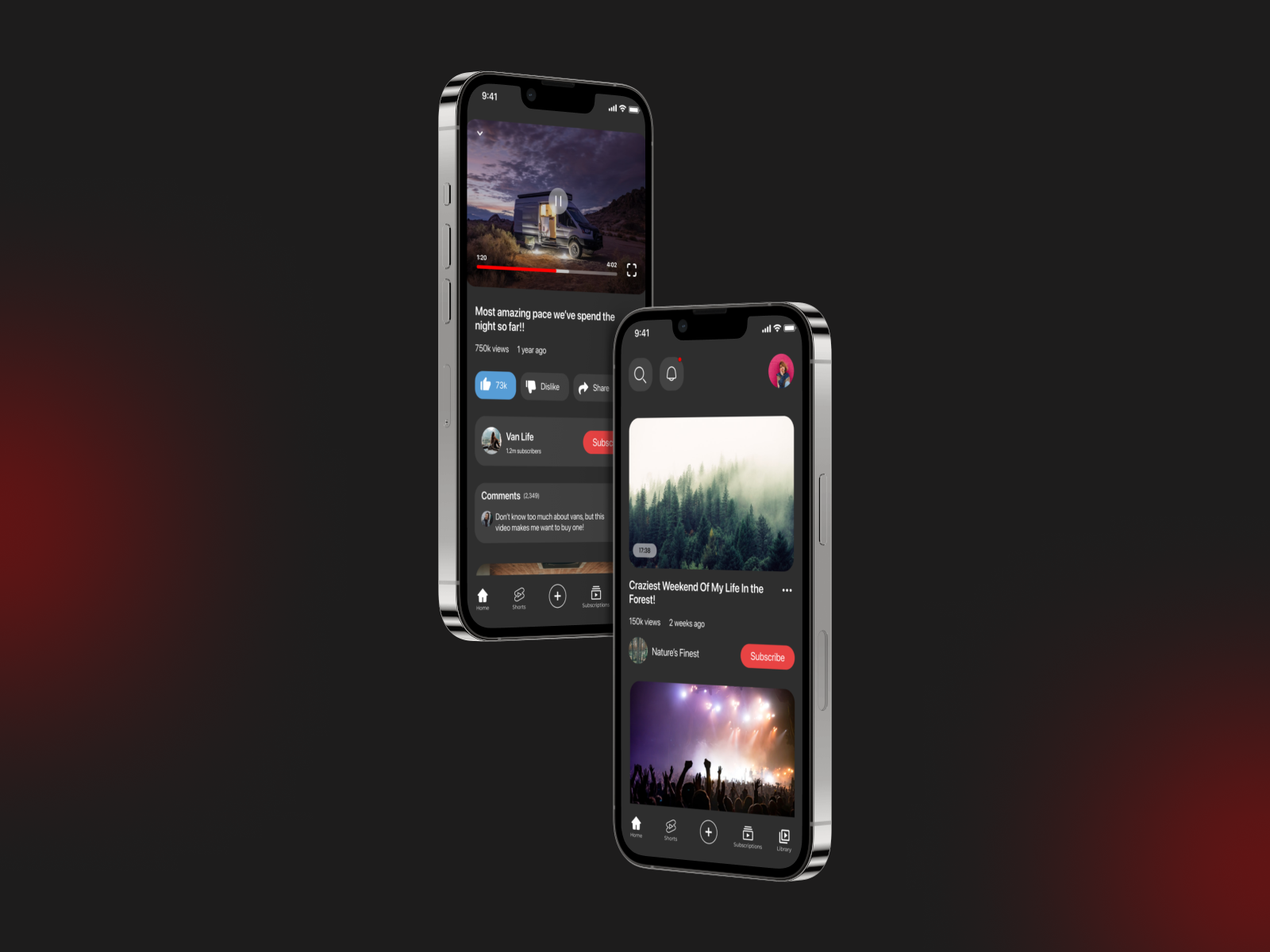 YouTube Redesign app app redesign design mobile mobile design redesign streaming ui uiux ux video youtube youtube redesign