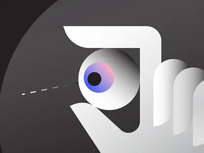 Focus 3d animation branding design eye graphic design halloween hand horror illustration illustrator logo motion graphics typography ui vector