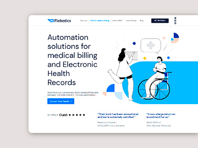 Flobotics Landing Page design landing landing page website website design